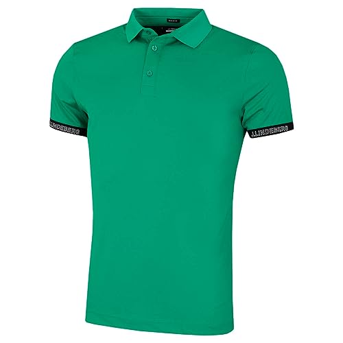 J. Lindeberg Herren Guy Regular Golf-Poloshirt - Bosporus - L von J.Lindeberg