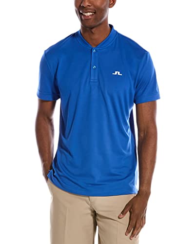 J. Lindeberg Herren Small Fit Golf Polo -Hemd - Nautical Blau - S von J.Lindeberg