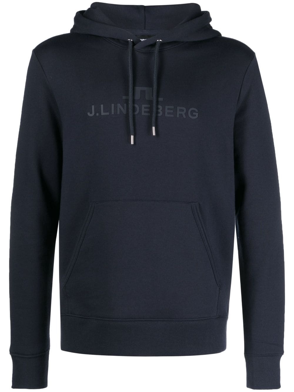 J.Lindeberg Alpha Hoodie mit Logo-Print - Blau von J.Lindeberg