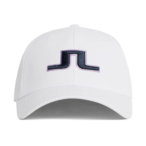 J.Lindeberg Herren Angus Lightweight Performance Golf Cap - Weiss von J.Lindeberg