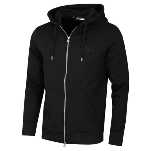 J.Lindeberg Herren-Kapuzenpullover Alpha Reißverschluss - Schwarz - M von J.Lindeberg