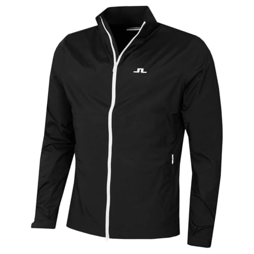 J.Lindeberg Mens Ash Light Water Repellent Golf Jacket - Schwarz - S von J. Lindeberg