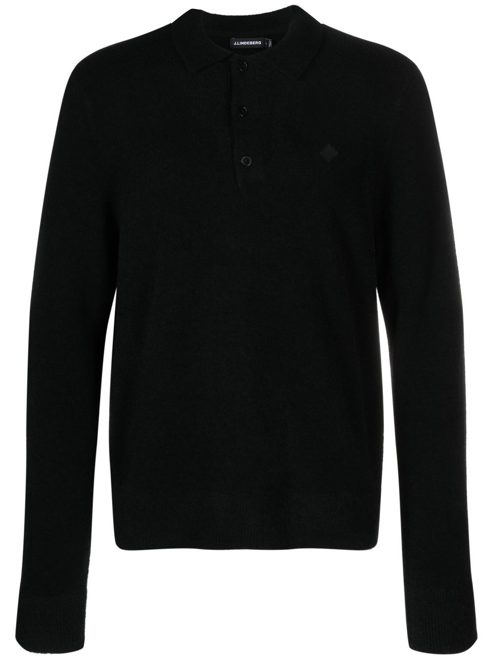 J.Lindeberg Yann Poloshirt mit Logo-Patch - Schwarz von J.Lindeberg