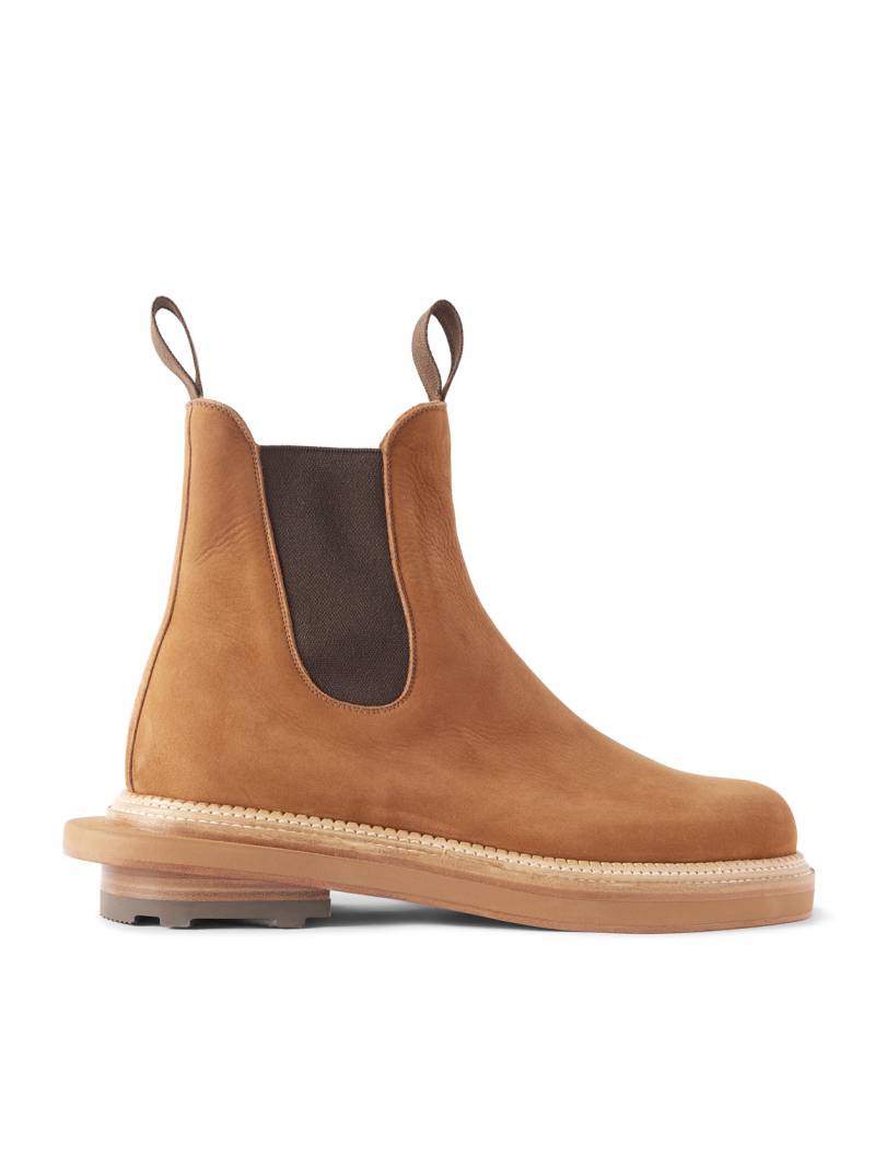J.M. Weston - Sacai Nubuck Chelsea Boots - Men - Brown - UK 10.5 von J.M. Weston