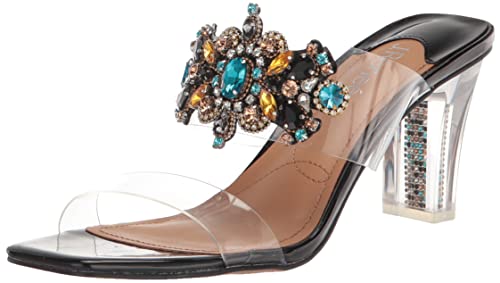 J.Reneé Damen Heeled Sandalen mit Absatz, Transparent/Schwarz/Mehrfarbig, 35.5 EU J.Reneé Damen Heeled Sandalen mit Absatz, Transparent/Schwarz/Mehrfarbig, 35.5 EU von J.Reneé
