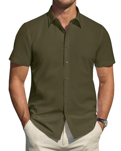 J.VER Sommerhemden Herren Kurzarm Regular Fit Kurzarmhemd Bügelfreies Männer Modern Basic Büro Hochzeit Shirts,M J.VER Sommerhemden Herren Kurzarm Regular Fit Kurzarmhemd Bügelfreies Männer Modern Basic Büro Hochzeit Shirts,M von J.VER