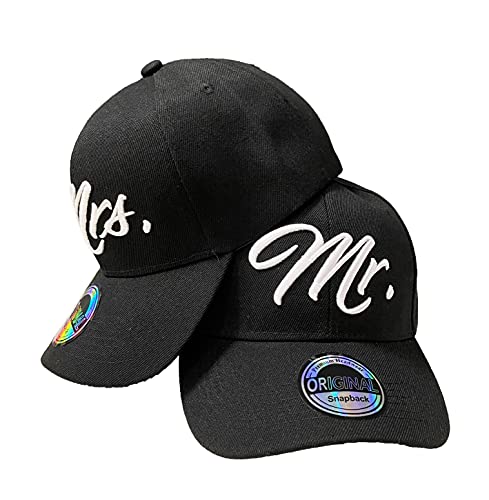 J26 NY Mr. & Mrs. King & Queen Snapback USA Cap Kappe Basecap Baseball Mütze Trucker Sport Cappy verstellbar Kult Partner Look (Mr. & Mrs. Set) von J26