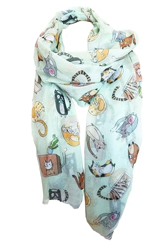 J26 Verlauf Farbverlauf Seide Tuch XL Schal Silk Seidenschal Seindentuch Regenbogen Rainbow Halstuch Sommer Hochwertig Leicht (Grün) von J26