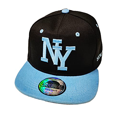 Snapback USA Cap Teenie Kappe Basecap Mütze Trucker Cappy Sport NY Teenie Grafiti Style (Schwarz Blau) von J26