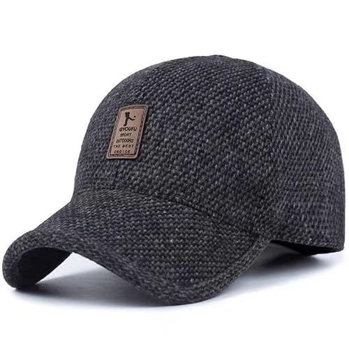 JA DENGIOR Basecap Herren Winter mit Ausklappbarem Ohrenschutz,Wintermütze Unisex Baseballmütze,Wintercap Herrencap Herbst/Winter Weichem Innenfutter Schirmmütze Outdoor Cap Herren JA DENGIOR Basecap Herren Winter mit Ausklappbarem Ohrenschutz,Wintermütze Unisex Baseballmütze,Wintercap Herrencap Herbst/Winter Weichem Innenfutter Schirmmütze Outdoor Cap Herren von JA DENGIOR