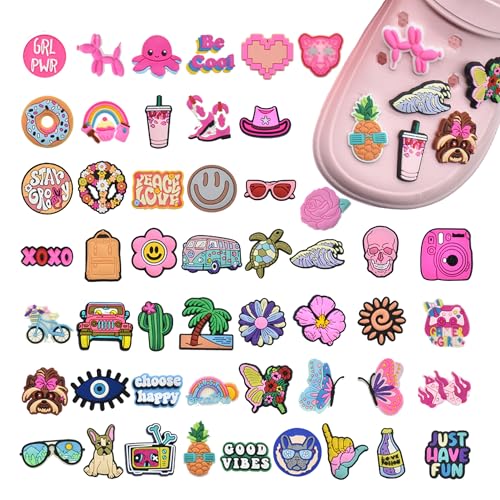 JAADU 50 Stück Crocs-Charms, Crocs-Pins, Cartoon Schuh Dekoration, Süße Schuhdekorationen zum Selbermachen für Mädchen, Jungen und Erwachsene JAADU 50 Stück Crocs-Charms, Crocs-Pins, Cartoon Schuh Dekoration, Süße Schuhdekorationen zum Selbermachen für Mädchen, Jungen und Erwachsene von JAADU