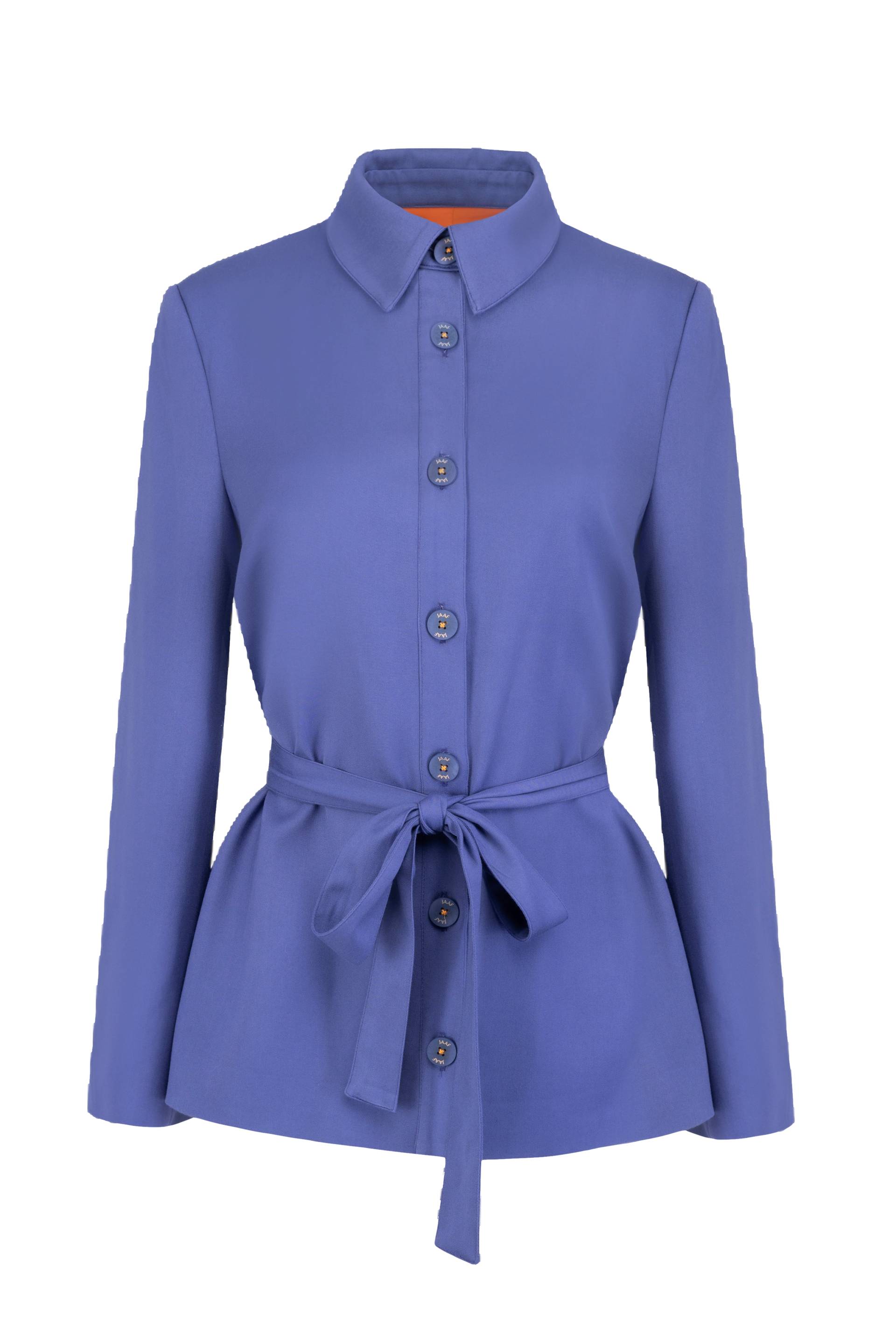 Belted uniform blazer in Persian Indigo von JAAF