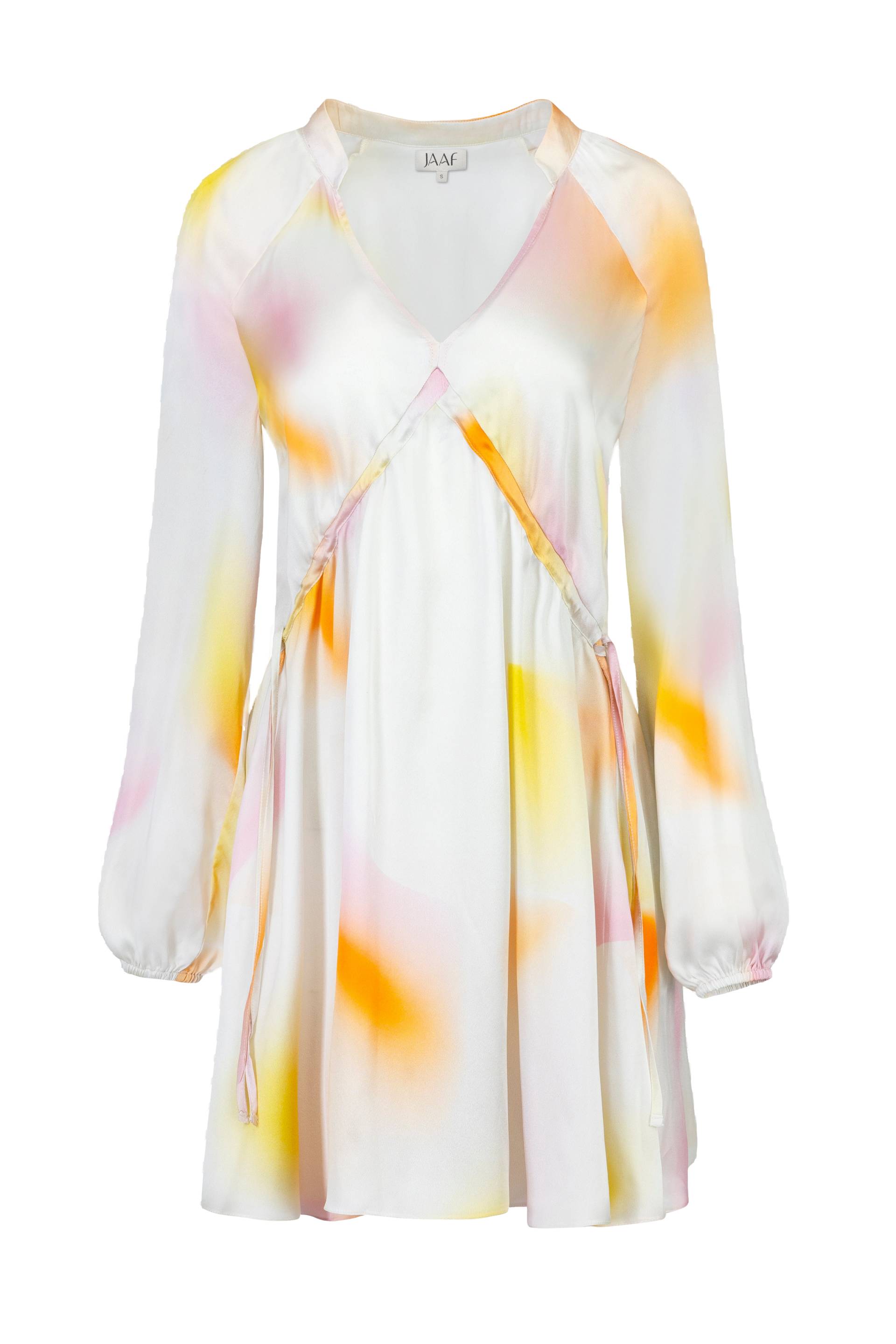 Mini Silk Dress in Aura Light print von JAAF