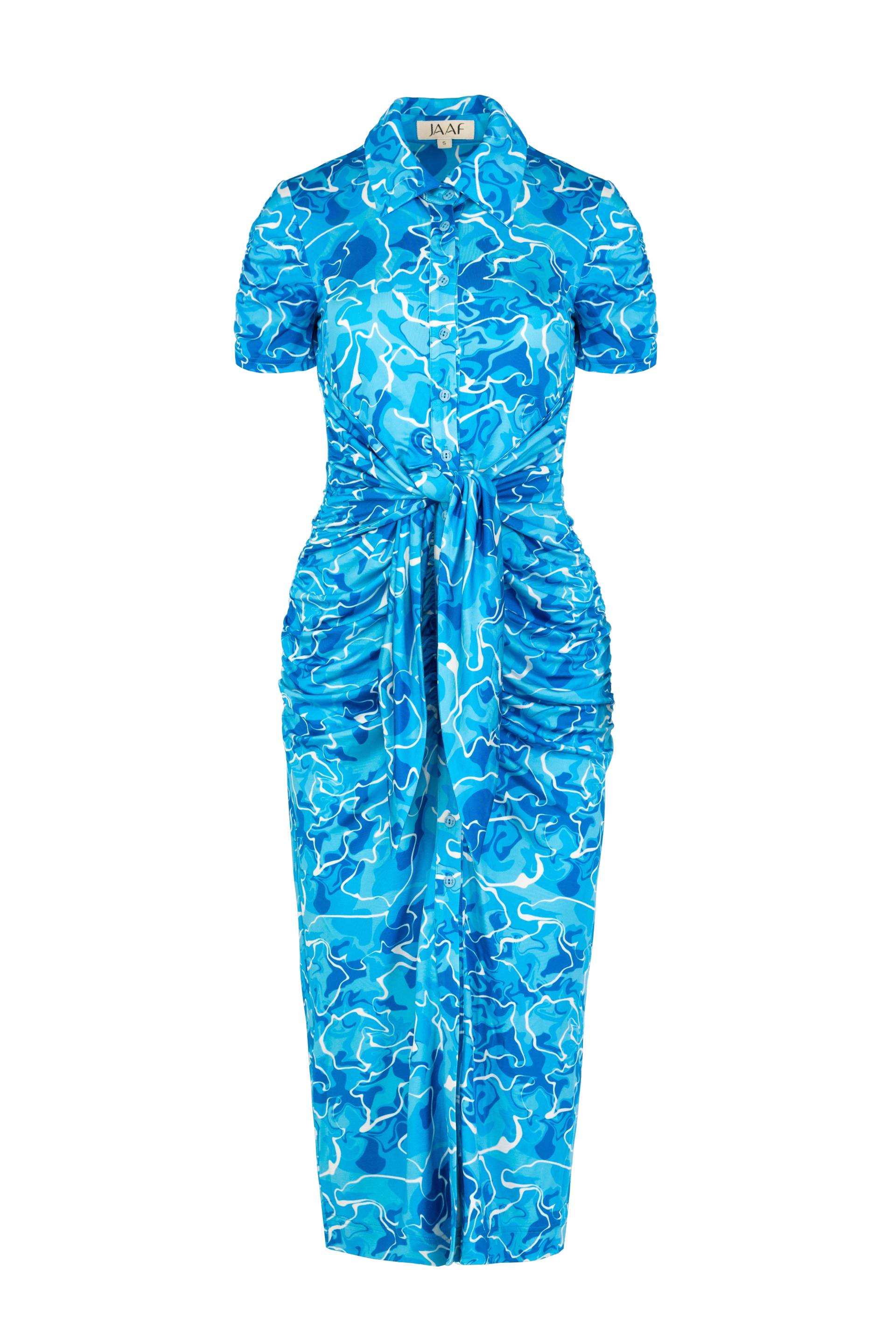 Stretch-jersey midi dress in Pool Water Print von JAAF