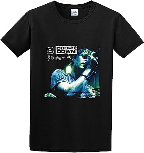 Men's 3 Doors Down Here Without You T-Shirt Print Tees Short Sleeve O Neck Hemden(Large) von JAAXION