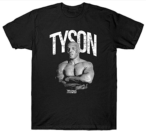 Mike Tyson T-Shirt Boxer Boxing Legend Heavyweight Gym Training Short Sleeve Shirt Top Hemden(Large) von JAAXION