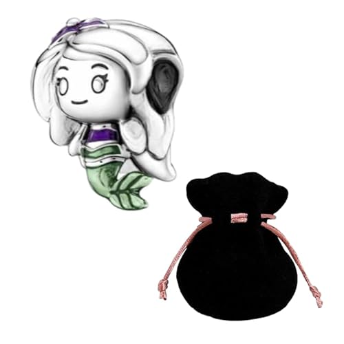 JABEDE 925er Silber Charms, Kompatibel mit Europäischen Armbändern und Halsketten, Charm Love, Arielle Ohrringe, Schmuckkästchen, Charm Stoppe von JABEDE