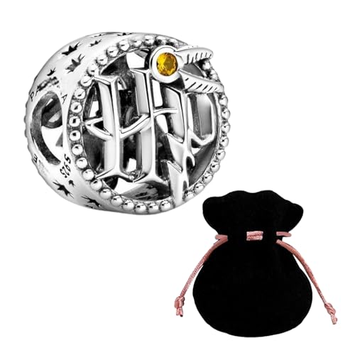 JABEDE Anhänger aus S925er-Silber, inspiriert von der Harry-Saga, kompatibel mit Armbändern großer Marken, inklusive elegantem schwarzen Beutel, ideal für H.P. (SELLO) Fans, Standard von JABEDE