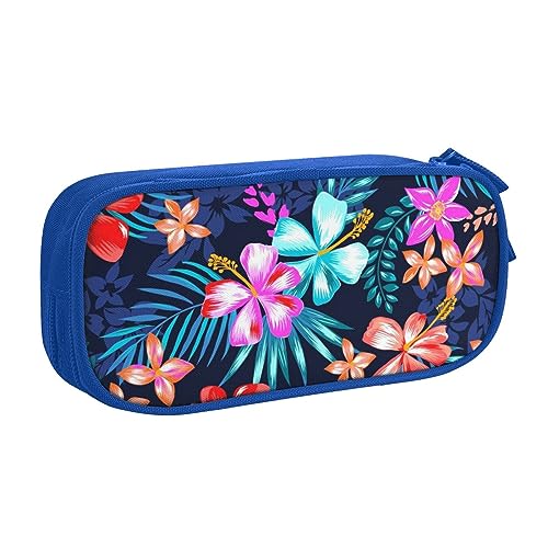 JABNOW Großes Federmäppchen, Blumenmuster, Blau, für Mädchen, Jungen, Studenten, Schule, Büro, College, blau, Einheitsgröße, Kinderrucksack von JABNOW