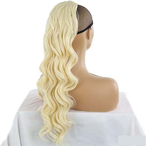 Damen-Perücke, Pferdeschwanz, Kordelzug, großes gewelltes, lockiges Haar, mehrfarbig, modische Party-Perücke (Color : 4, Size : 1) von JABSY