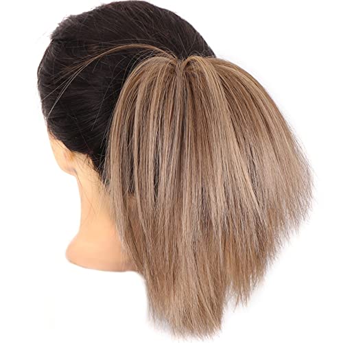 Damen-Perücke, unordentlicher Haarring, Marmor-Haarring, Dutt-Perücke, Haarring, natürliche Frisur, Pod-Kopf (Color : 2, Size : 1) von JABSY