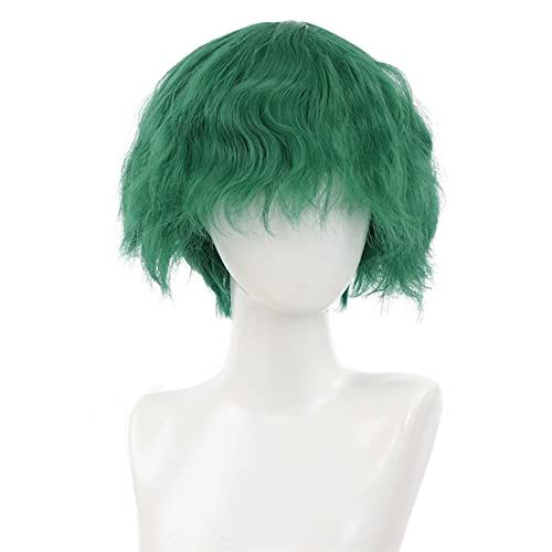 Männliche und weibliche Cosplay-Perücke, langes lockiges Haar, Kopfbedeckung, Hochtemperatur-Seiden-Chemiefaserhaar, atmungsaktives Innennetz (Color : 2, Size : 1) von JABSY