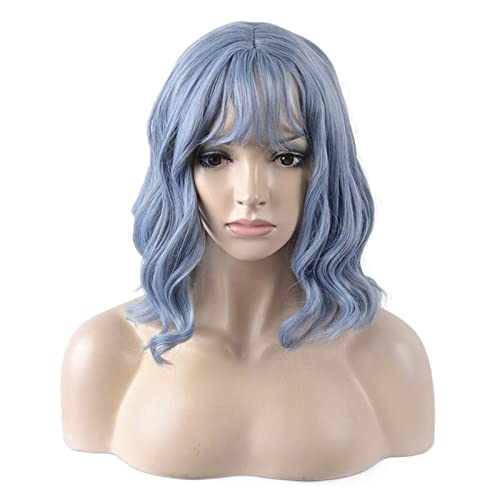 Mode Perücken Cosplay Damen Perücken lockiges Haar knallt Hochtemperatur-Seidenperücken (Color : 1, Size : 1) von JABSY