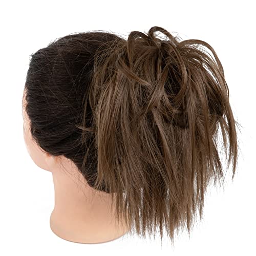 Perücke Frauen Lederband Perückenring Hühnernest Haarring Haarbeutel chaotisch flauschig lockiges Haar Haar Haarknoten (Color : 22, Size : 1) von JABSY