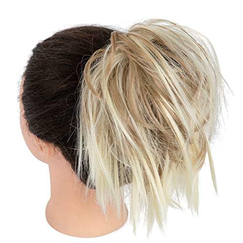 Perücke Frauen Lederband Perückenring Hühnernest Haarring Haarbeutel chaotisch flauschig lockiges Haar Haar Haarknoten (Color : 5, Size : 1) von JABSY