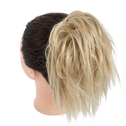Perücke Frauen Lederband Perückenring Hühnernest Haarring Haarbeutel chaotisch flauschig lockiges Haar Haar Haarknoten (Color : 6, Size : 1) von JABSY