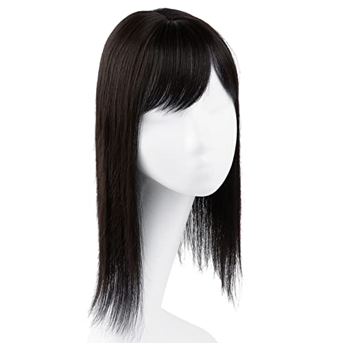 Perückenteile for Damen, Haaraufnäher for den Oberkopf, 3D-Pony, natürliche weiße Abdeckung, unsichtbarer Haaraufnäher (Color : 4, Size : 1) von JABSY