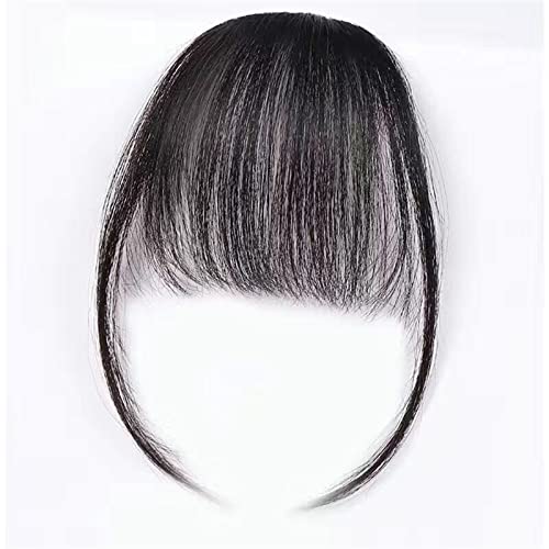 Pony Perücke Frauen Wolle Rolle Air Bangs Perücke Stück natürliche Simulation Haar flauschig kleines Volumen Stirn gefälschte Fransen Stück (Color : 1, Size : 1) von JABSY