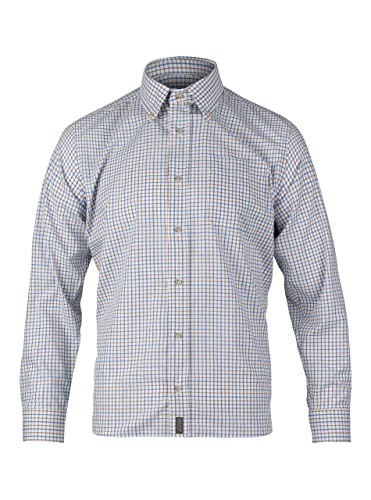 JACK PYKE Countryman Herrenhemd, kariert, 100 % pflegeleichtes Polyester, langärmelig, Button-Down-Kragen, leicht und knitterfrei, ideal für Freizeit und formelle Kleidung, Mini-kariert und mehrfarbig von JACK PYKE