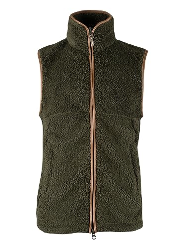 JACK PYKE Countryman Fleece-Weste, dick, Dunkeloliv von JACK PYKE