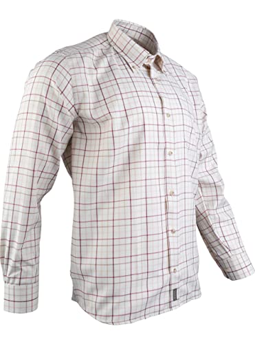 JACK PYKE Countryman - Hemd mit Karomuster - Burgunderrot - 3XL von JACK PYKE