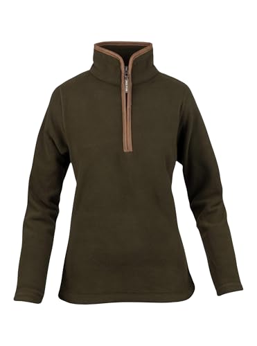 JACK PYKE Damen-Fleecepullover, dark olive, XS von JACK PYKE
