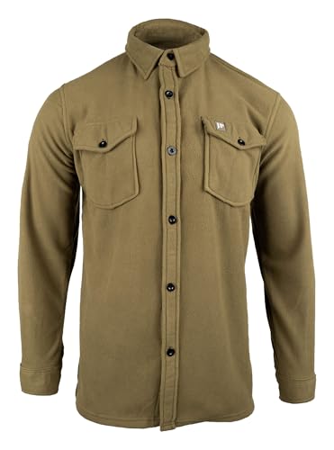 JACK PYKE Polar-Fleece-Hemd, Dunkles Senf, M von JACK PYKE