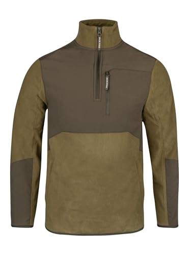 JACK PYKE Rannock Fleecepullover, Dunkles Senf, L von JACK PYKE