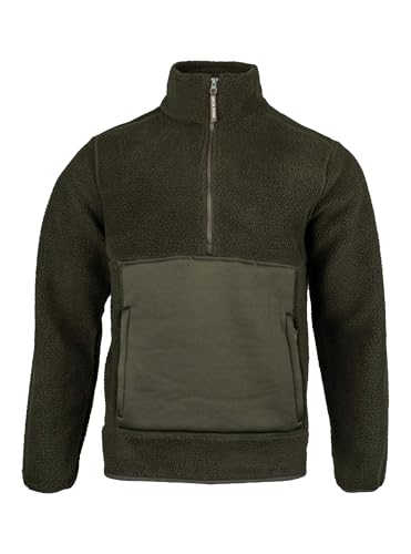JACK PYKE Sherpa-Pullover, dark olive, 3XL von JACK PYKE