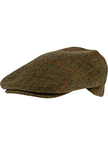 Jack Pyke Flache Kappe aus Wollmischung Tweed Braun 61 von JACK PYKE