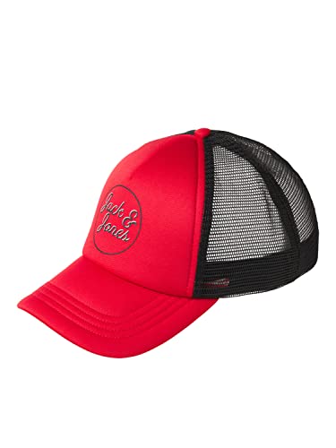 JACK&JONES ACCESSORIES Men's JACDENNIS Trucker Cap, True Red, ONE Size von JACK & JONES