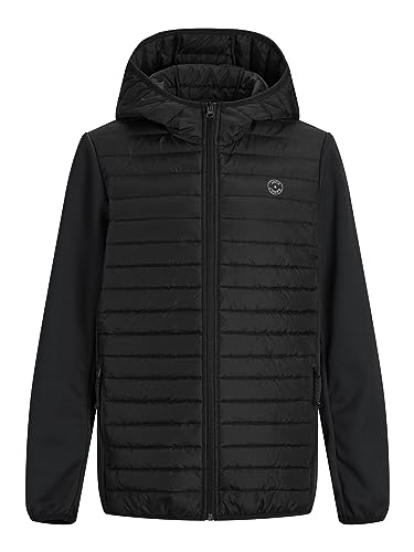 JACK & JONES JUNIOR Jungen JJEMULTI Quilted Jacket NOOS JNR gesteppt, Black/Detail:Set-IN Sleeves, 176 von JACK & JONES