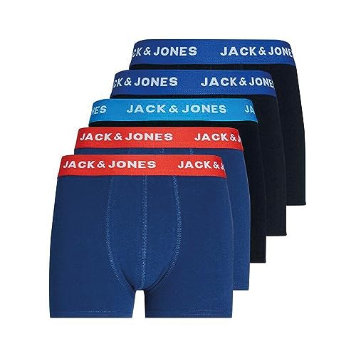 Jack & Jones Lee Trunk Boxershorts Jungen (5-pack) - 140 von JACK & JONES