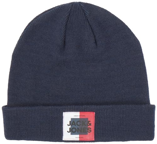 JACK&JONES JUNIOR Herren Jacoscar Beanie Jnr StrickMütze, Navy Blazer, L-XL EU von JACK&JONES JUNIOR