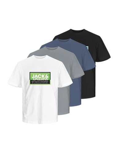 JACK&JONES JUNIOR Jcologan Sommer Print Teecrew 4Pk Mp Jnr von JACK&JONES JUNIOR