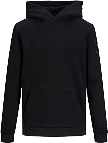 JACK&JONES JUNIOR Jungen JCOCLASSIC Sweat Hood LN JR Kapuzenpullover, Black, 140 von JACK&JONES JUNIOR