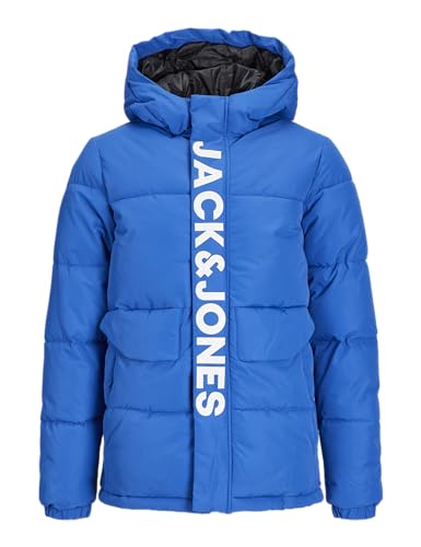 JACK&JONES JUNIOR Jungen JCOSPEED Puffer SN MNI Pufferjacke, Nautical Blue/Detail:White Logo Chest, 122 von JACK&JONES JUNIOR