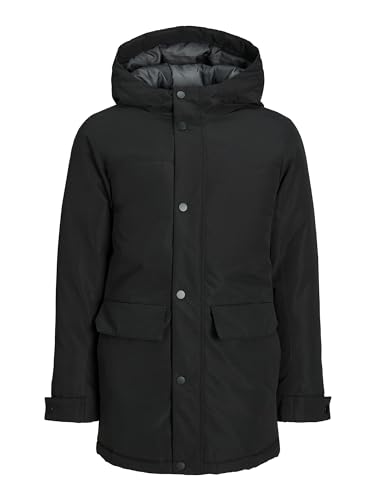 JACK&JONES JUNIOR Jungen JJCHAMP Jacket JNR Parka, Black, 152 von JACK&JONES JUNIOR