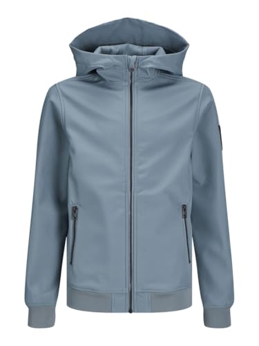 JACK&JONES JUNIOR Jungen JJEBASIC Hood NOOS JNR Softshell-Jacke, Goblin Blue, 164 von JACK&JONES JUNIOR