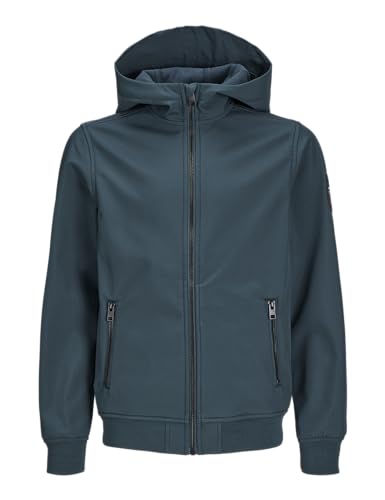 JACK&JONES JUNIOR Jungen JJEBASIC Hood NOOS MNI Softshell-Jacke, Magical Forest, 128 von JACK&JONES JUNIOR